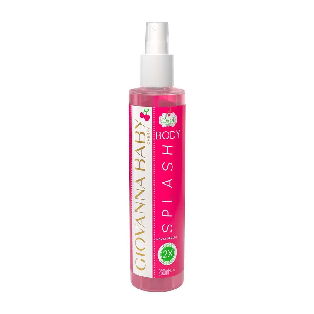 Body Splash Desodorante Corporal Giovanna Baby Cherry com 260ml
