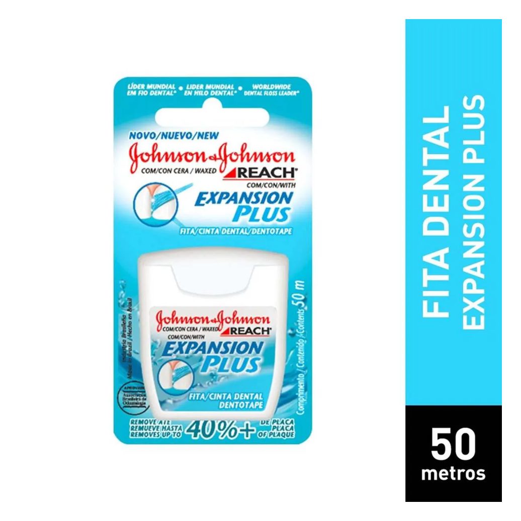Fita Dental Johnson's Reach Expansion Plus 50 metros