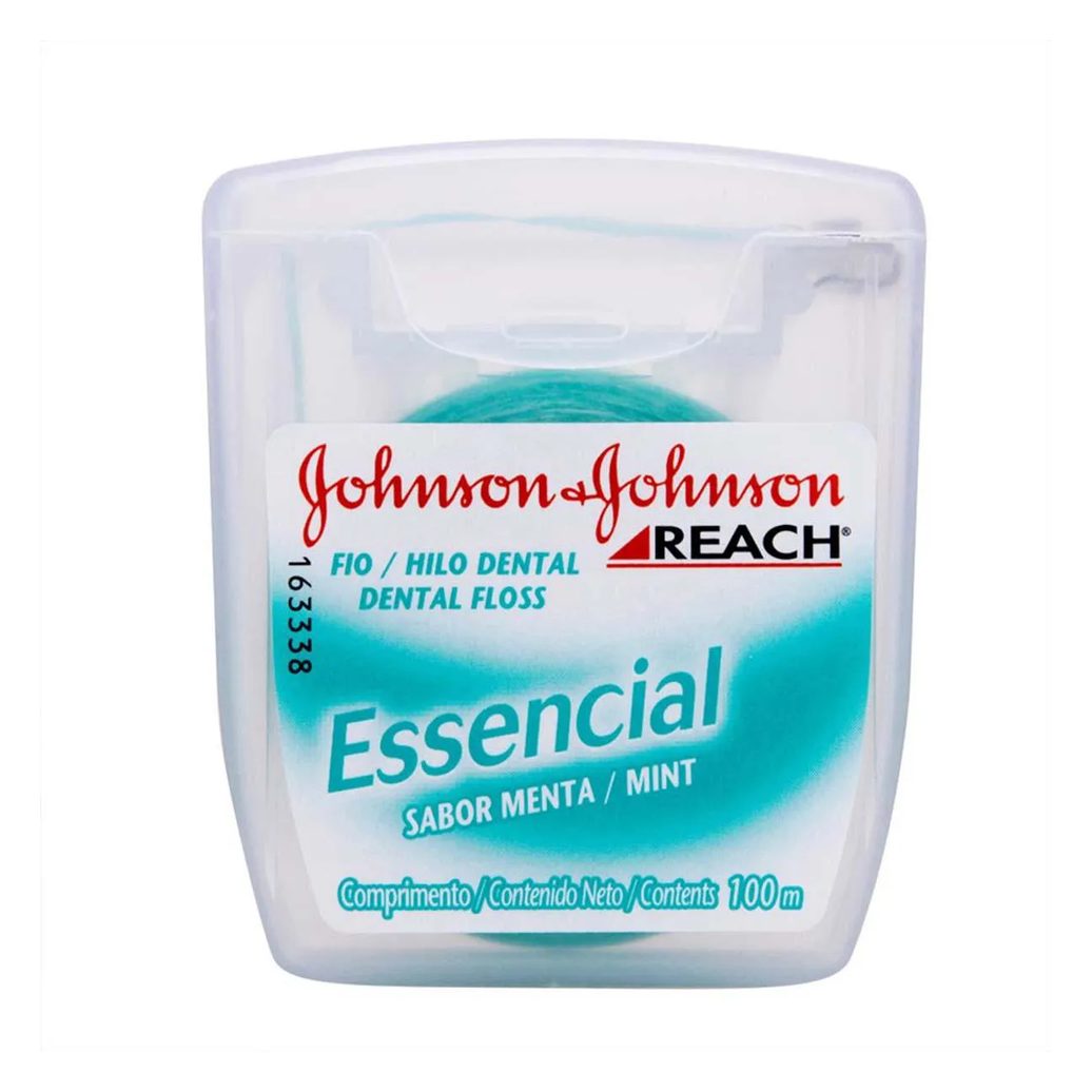 Fio Dental Johnson's Reach Essencial Sabor Menta 100 metros