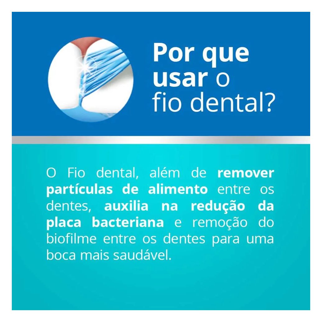 Fio Dental Johnson's Reach Essencial Sabor Menta 100 metros