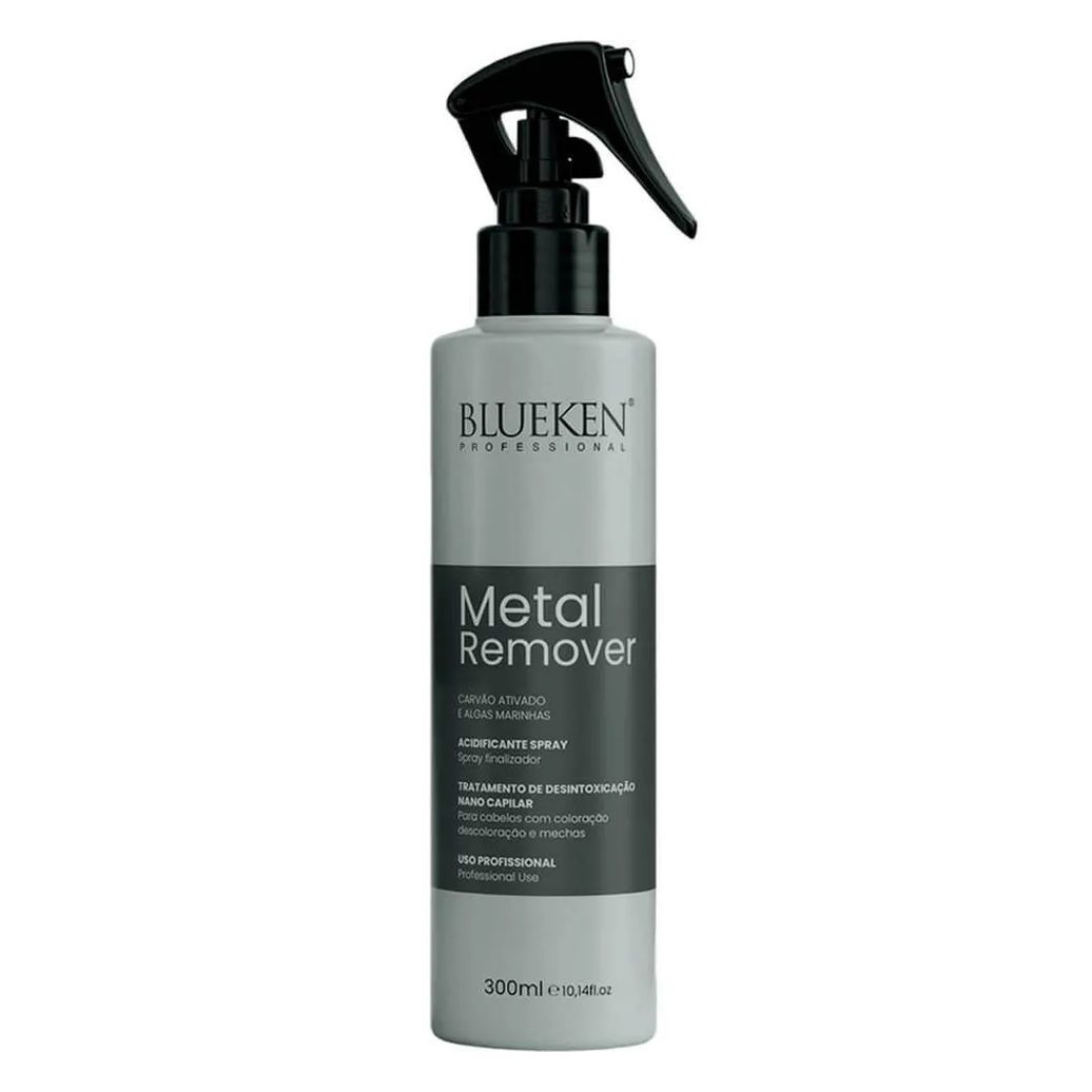 Blueken Metal Remover - Spray Acidificante Carvão Ativado e Algas 300Ml