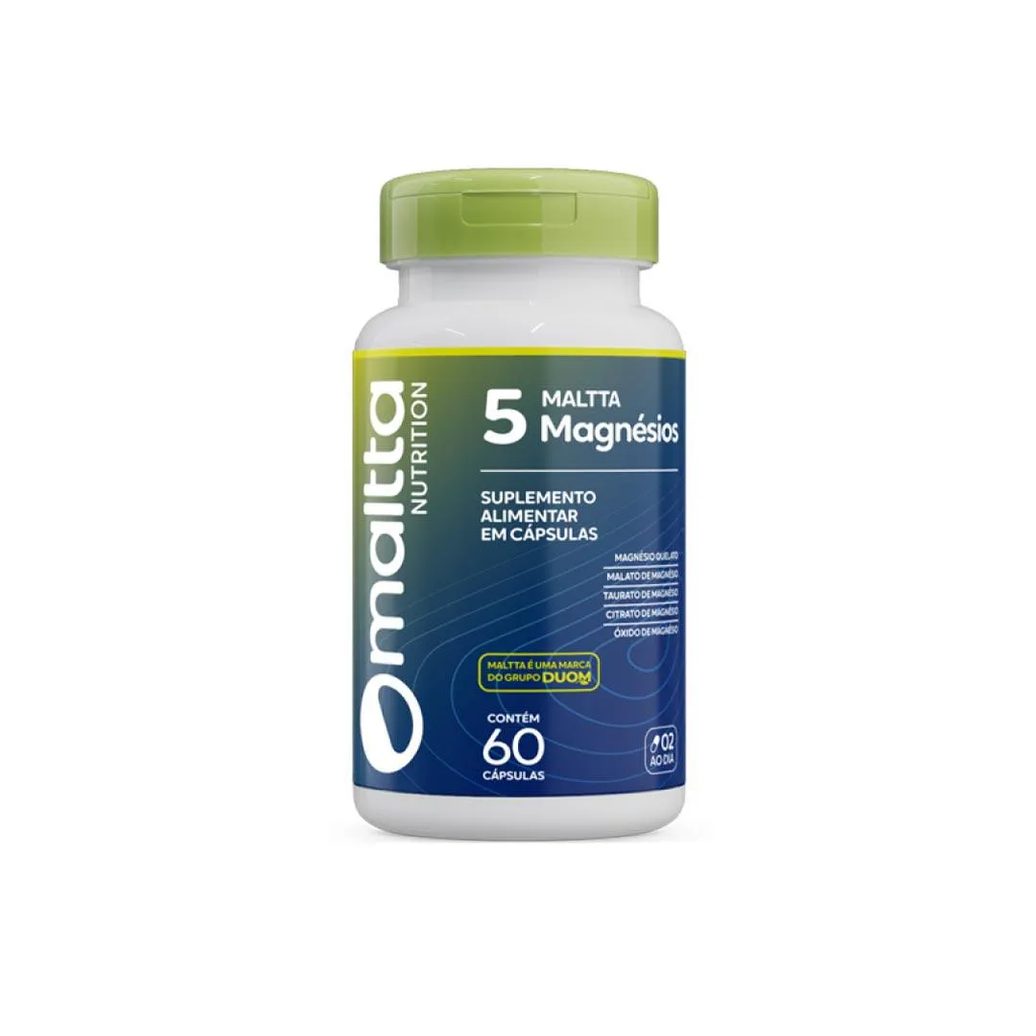 Nutrition 5 Magnésios - 60 Caps - Maltta