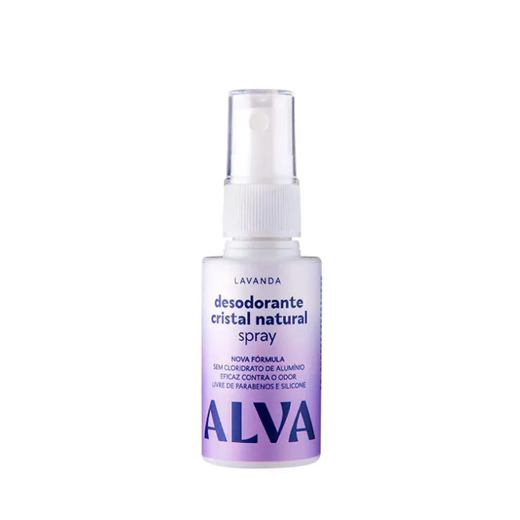 Desodorante Alva Spray Cristal Natural Lavanda 30Ml