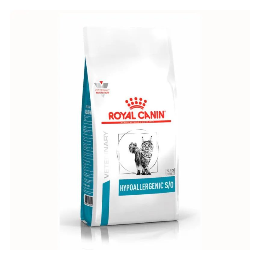 Ração Royal Canin Dieta Veterinária Hipoalergênica para Gatos Adultos 4Kg