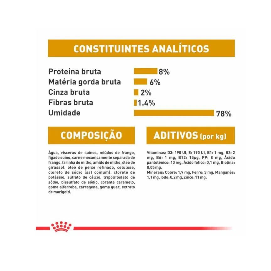 Ração Úmida Lata Royal Canin Dieta Veterinária Urinary S/O para Cães com Doenças Urinárias