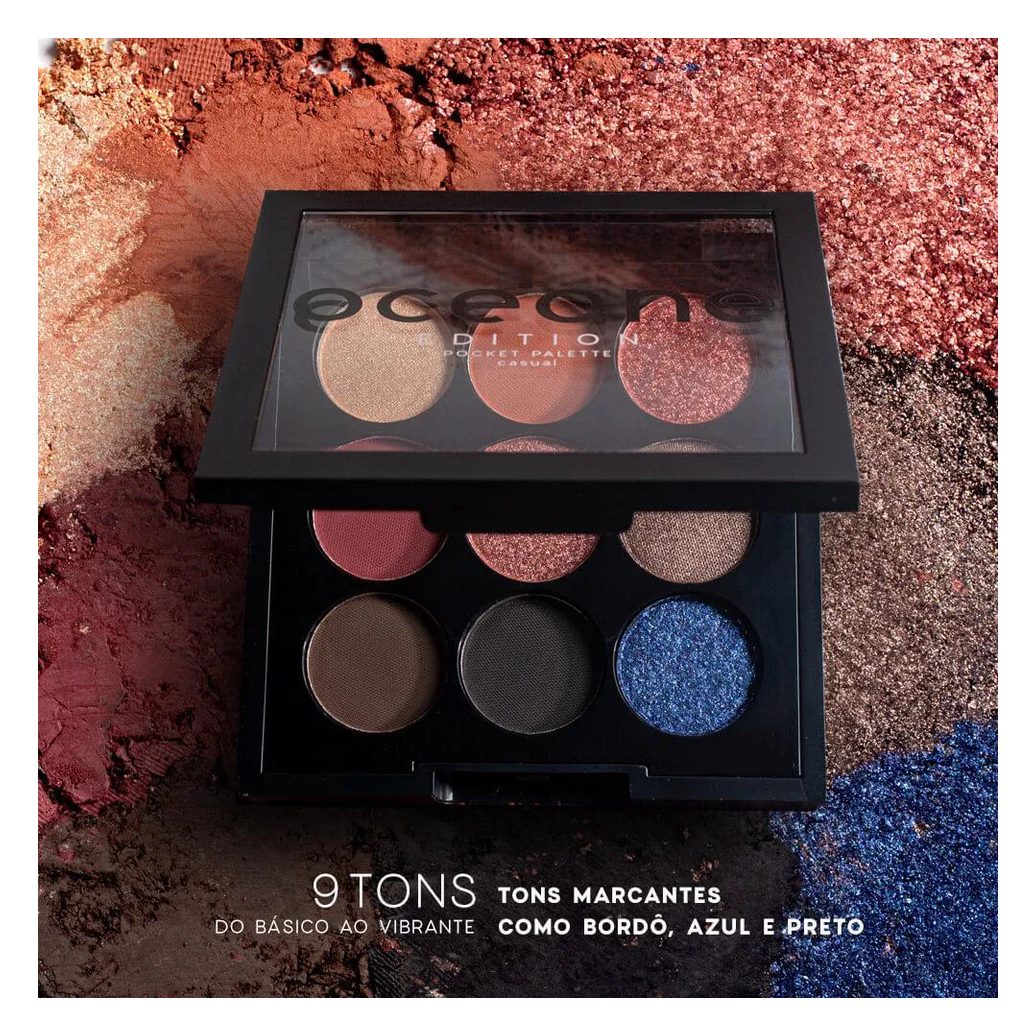 Kit Paleta de Sombras + Blush em Bastão + Lip Oil Cocoa Océane Edition (3 Produtos)