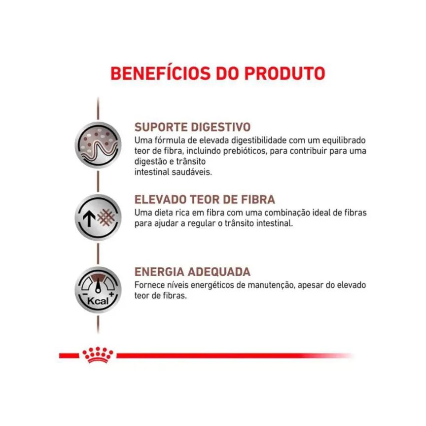 Ração Royal Canin Dieta Veterinária Gastrointestinal High Fibre para Cães Adultos 2,0Kg