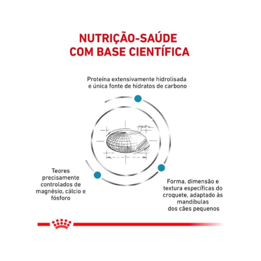 Ração Royal Canin Dieta Veterinária Hipoalergênica Small Dog para Cães Adultos de Pequeno Porte 7,5Kg