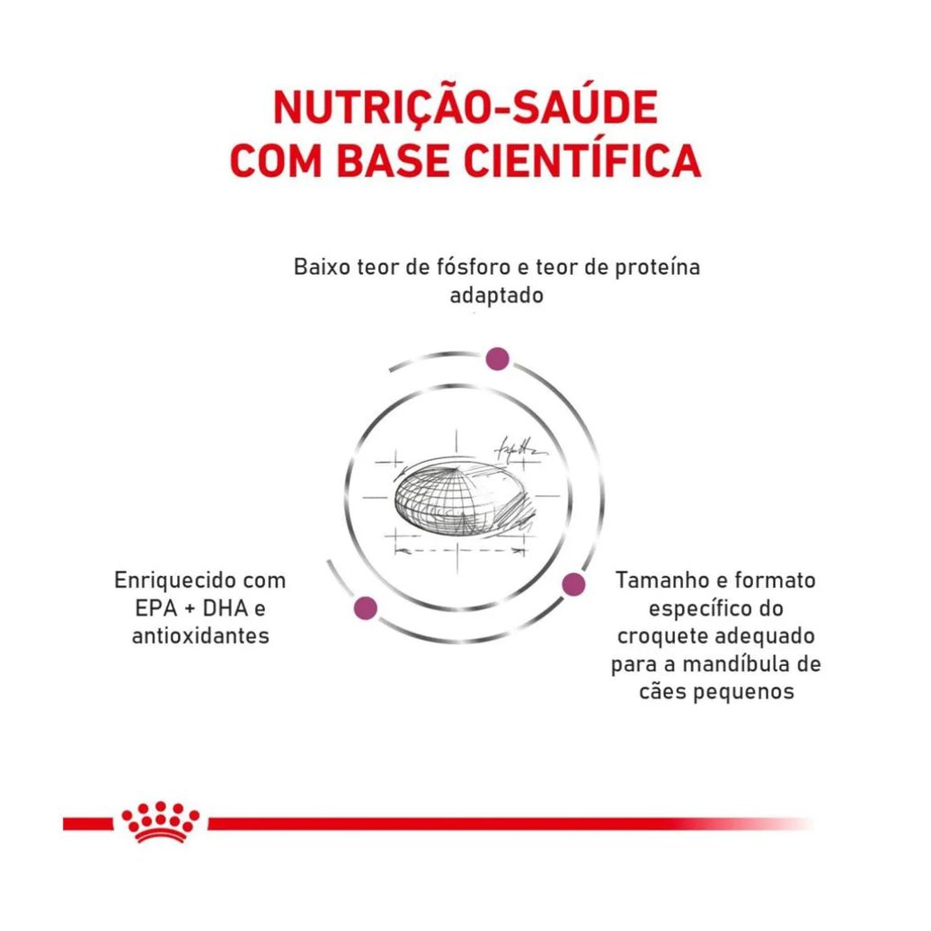 Ração Royal Canin Dieta Veterinária Renal Small Dog para Cães de Pequeno Porte 2,0Kg
