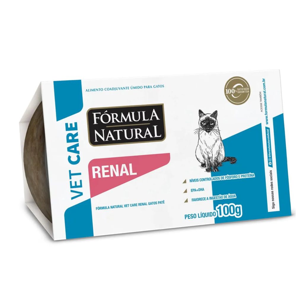 Ração Úmida Fórmula Natural Vet Care Renal 100Gr para Gatos