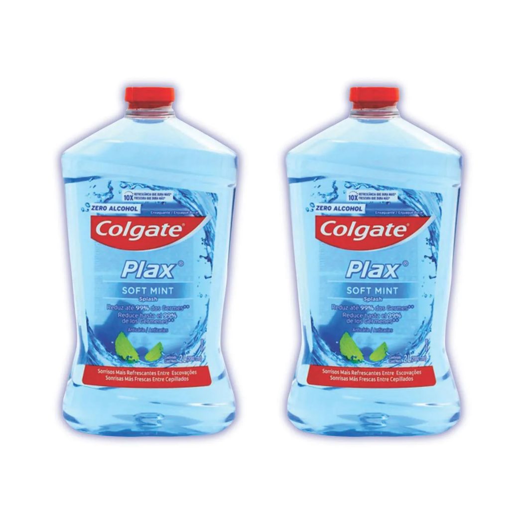 Kit 2 Enxaguante Bucal Plax Soft Mint Refil 2L - Colgate