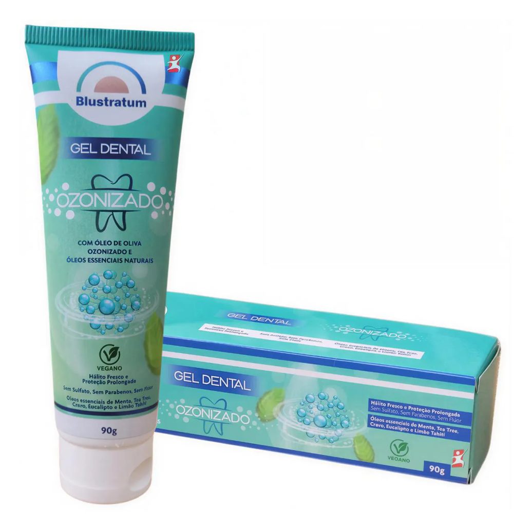 Gel Dental Ozonizado + Óleos Essenciais Vegano 90G - Blustratum