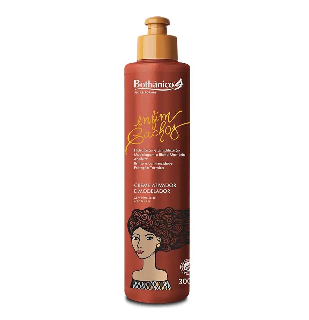 Creme Ativador e Modelador Enfim Cachos 300Ml – Bothânico