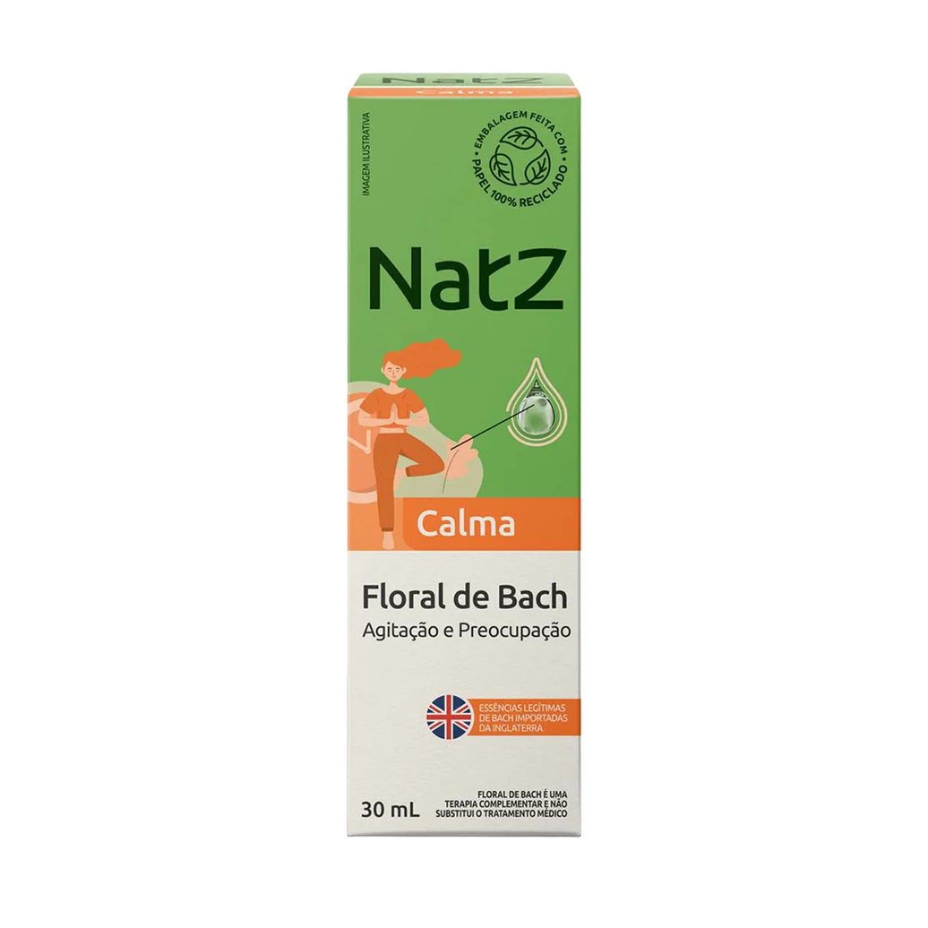 Floral de Bach Natz Calma para Agitação e Preocupação 30ml
