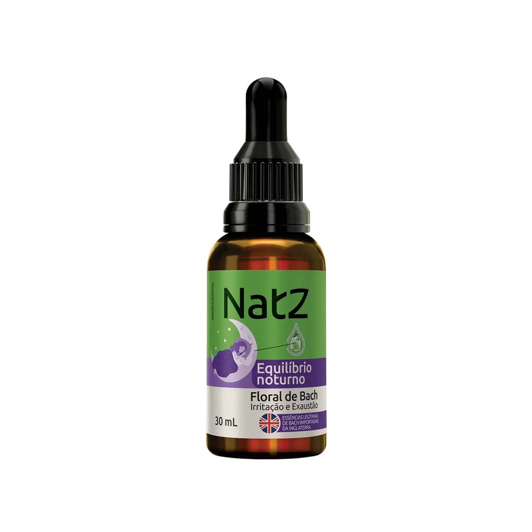 Floral de Bach Natz Equilíbrio Noturno para Irritação e Exaustão 30ml