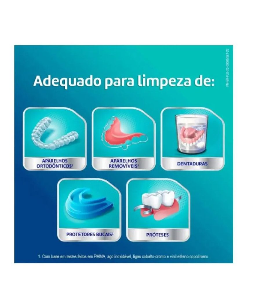 Corega Tabs Limpador de Próteses Dentárias Sabor Menta 30 Pastilhas