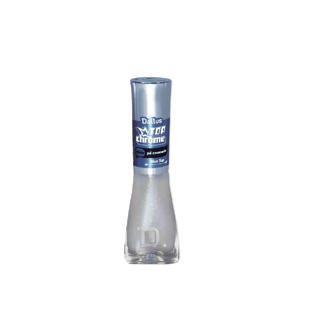 Esmalte Top Coat Dailus Top Chrome 8ml - Blue Top