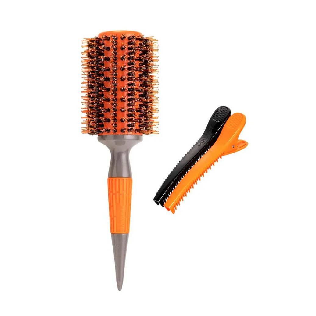 Kit Escova Profissional Elite Pro + Clipe Professional Elite Pro - Proart Laranja 43mm