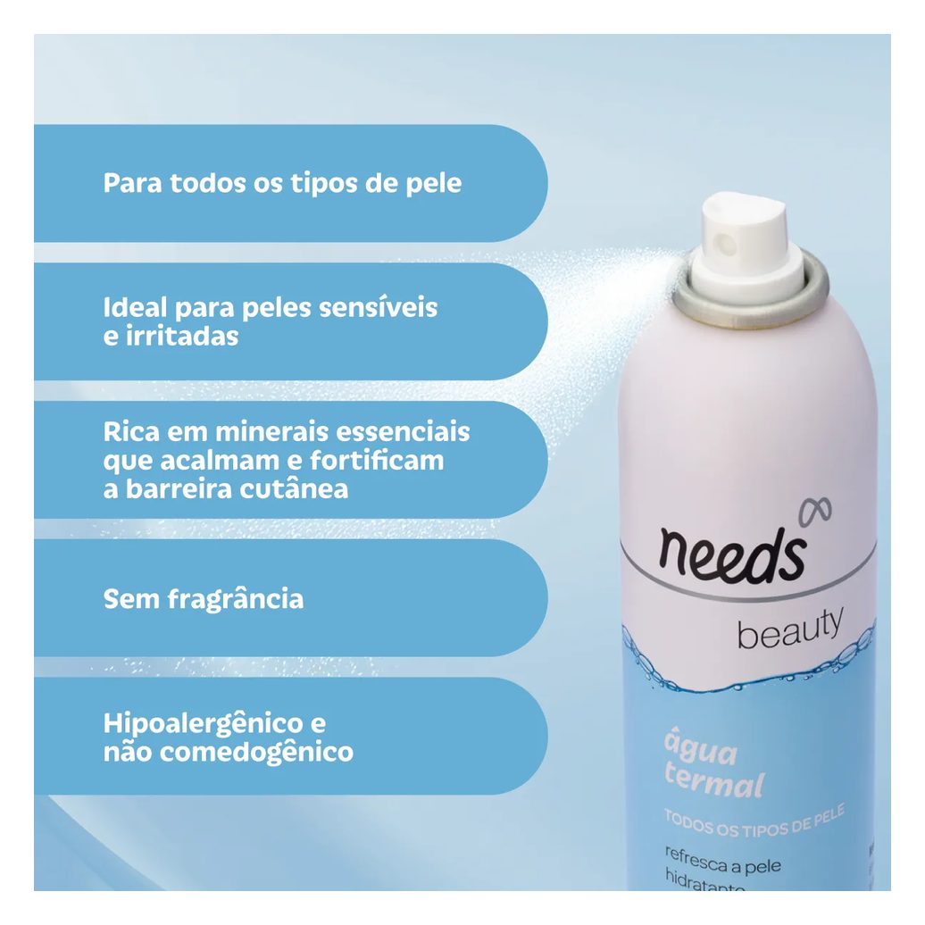 Água Termal Needs Beauty Spray 300ml
