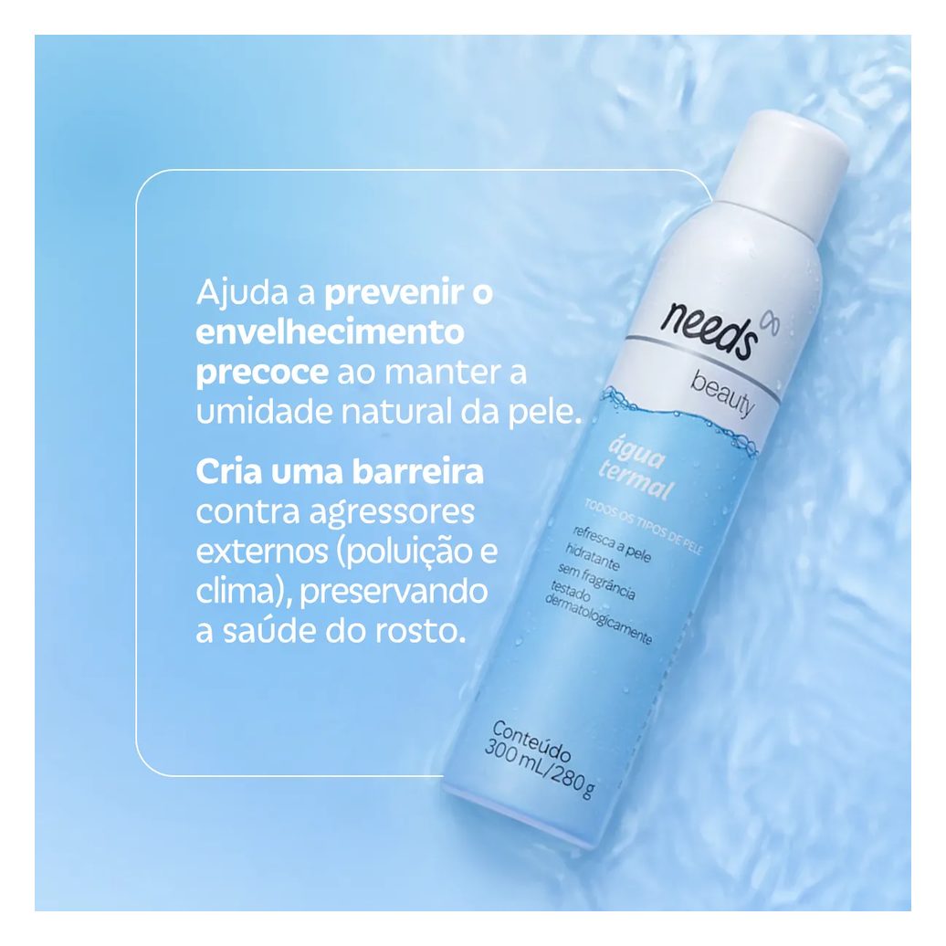 Água Termal Needs Beauty Spray 300ml
