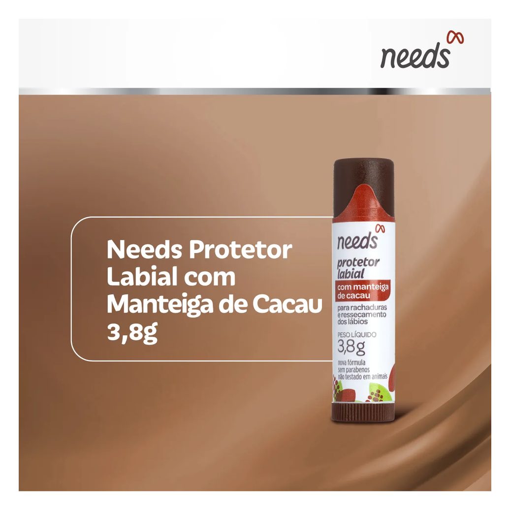 Protetor Labial Hidratante Needs Manteiga de Cacau 3,8g