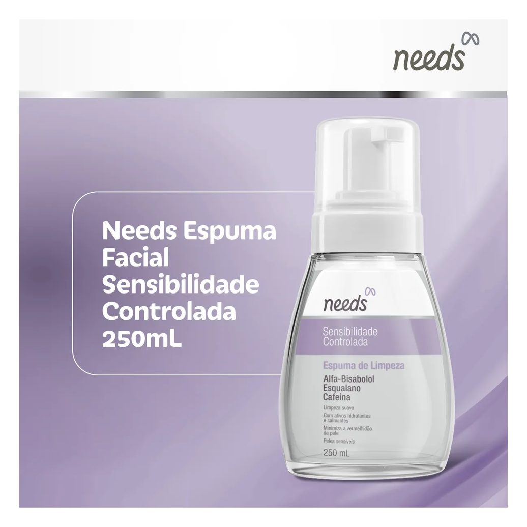 Espuma Facial Needs Peles Sensíveis 250ml