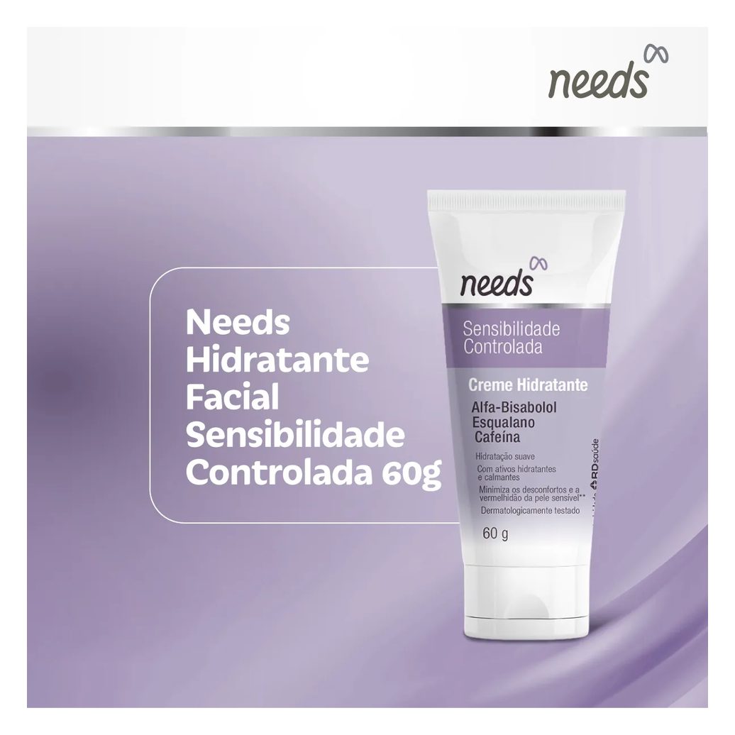 Creme Hidratante Facial Needs Peles Sensíveis 60g