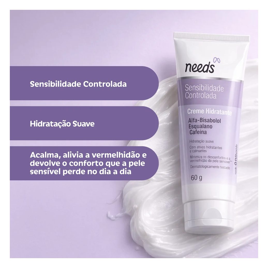 Creme Hidratante Facial Needs Peles Sensíveis 60g