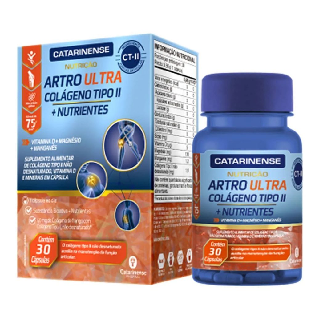 Artro Ultra Colágeno Tipo Ii - 30 Cápsulas - Catarinense Nutrição