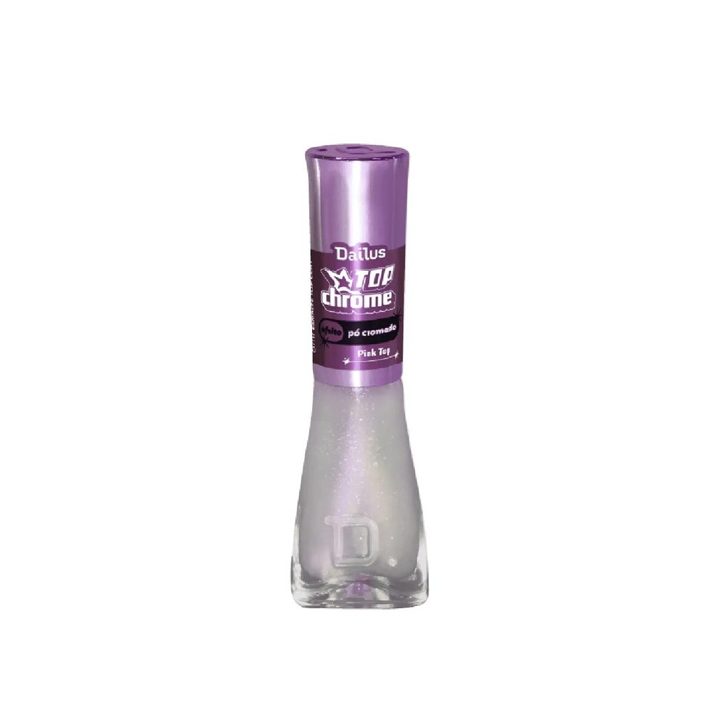 Esmalte Top Coat Dailus Top Chrome 8ml - Pink Top