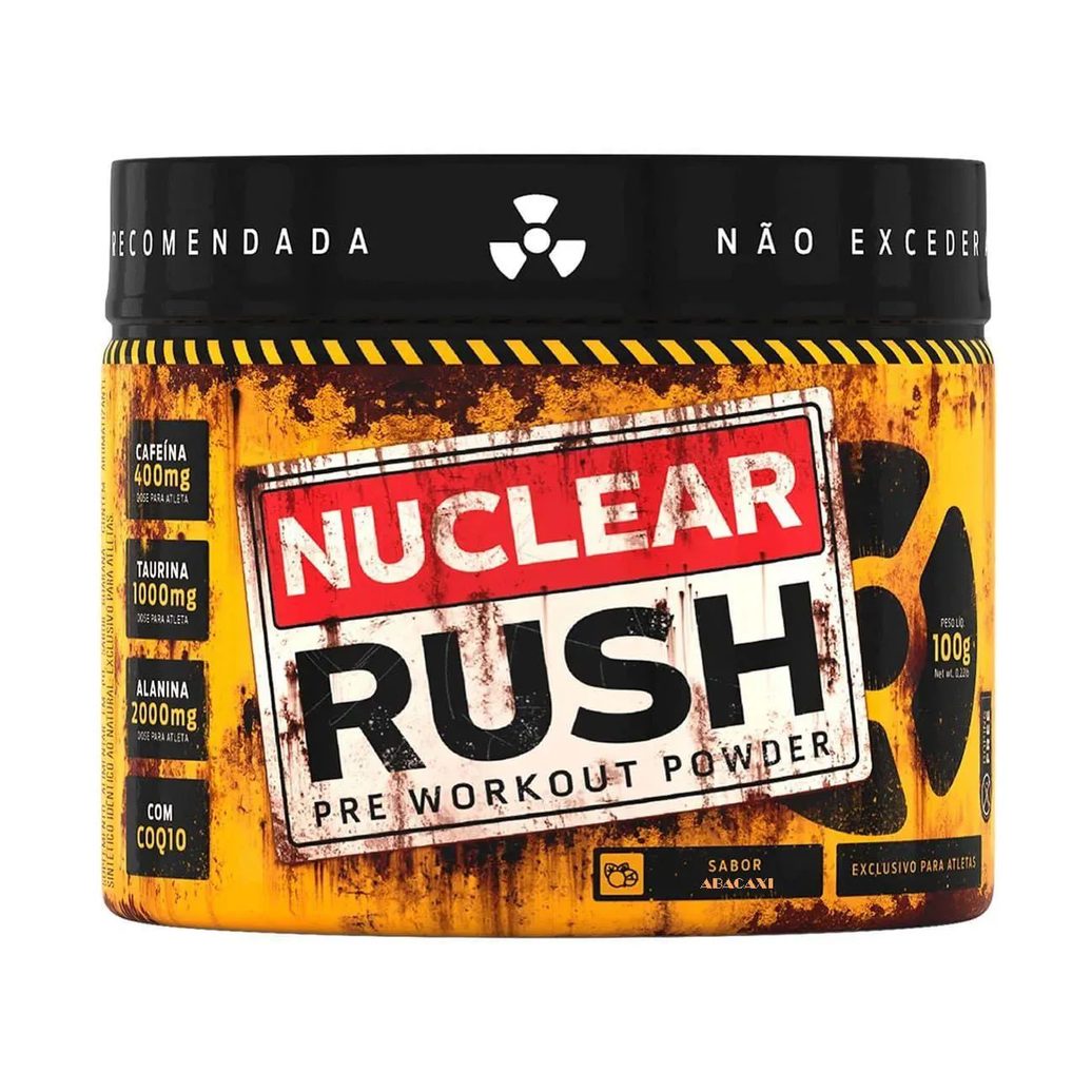 Nuclear Rush Pre Workout Powder - 100G Abacaxi - Bodyaction