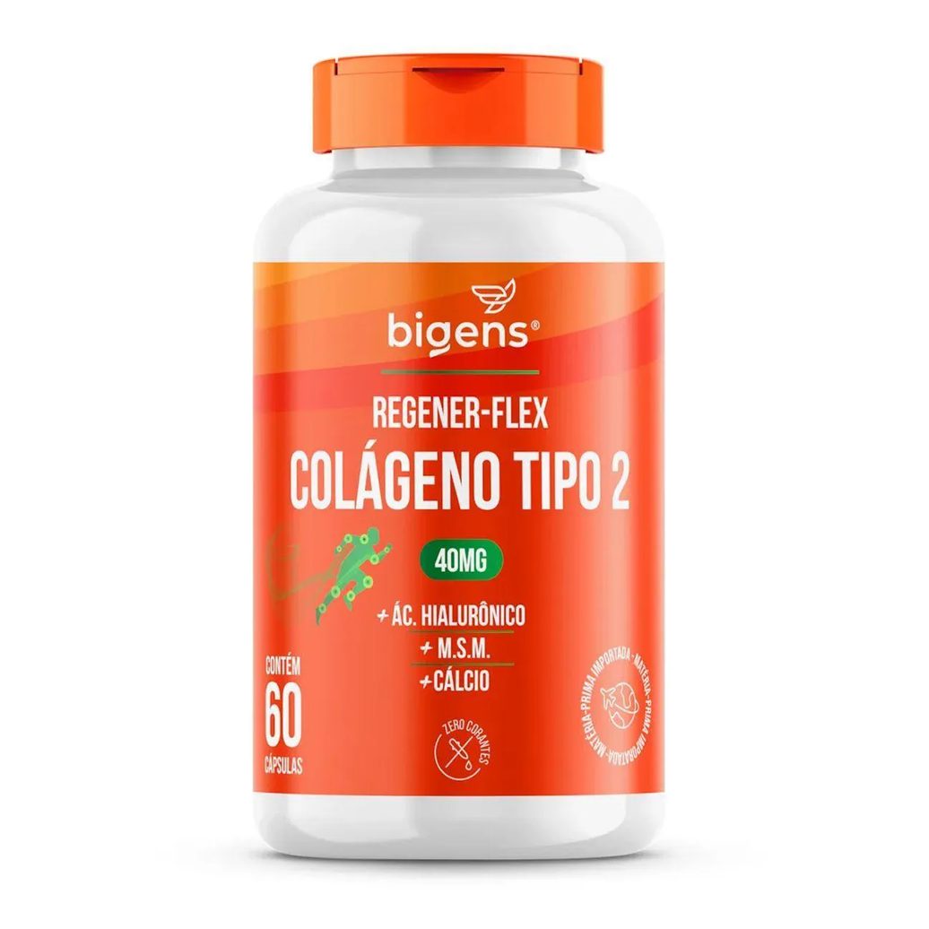 Regener Flex Colágeno Tipo 2 - 60 Cápsulas - Bigens