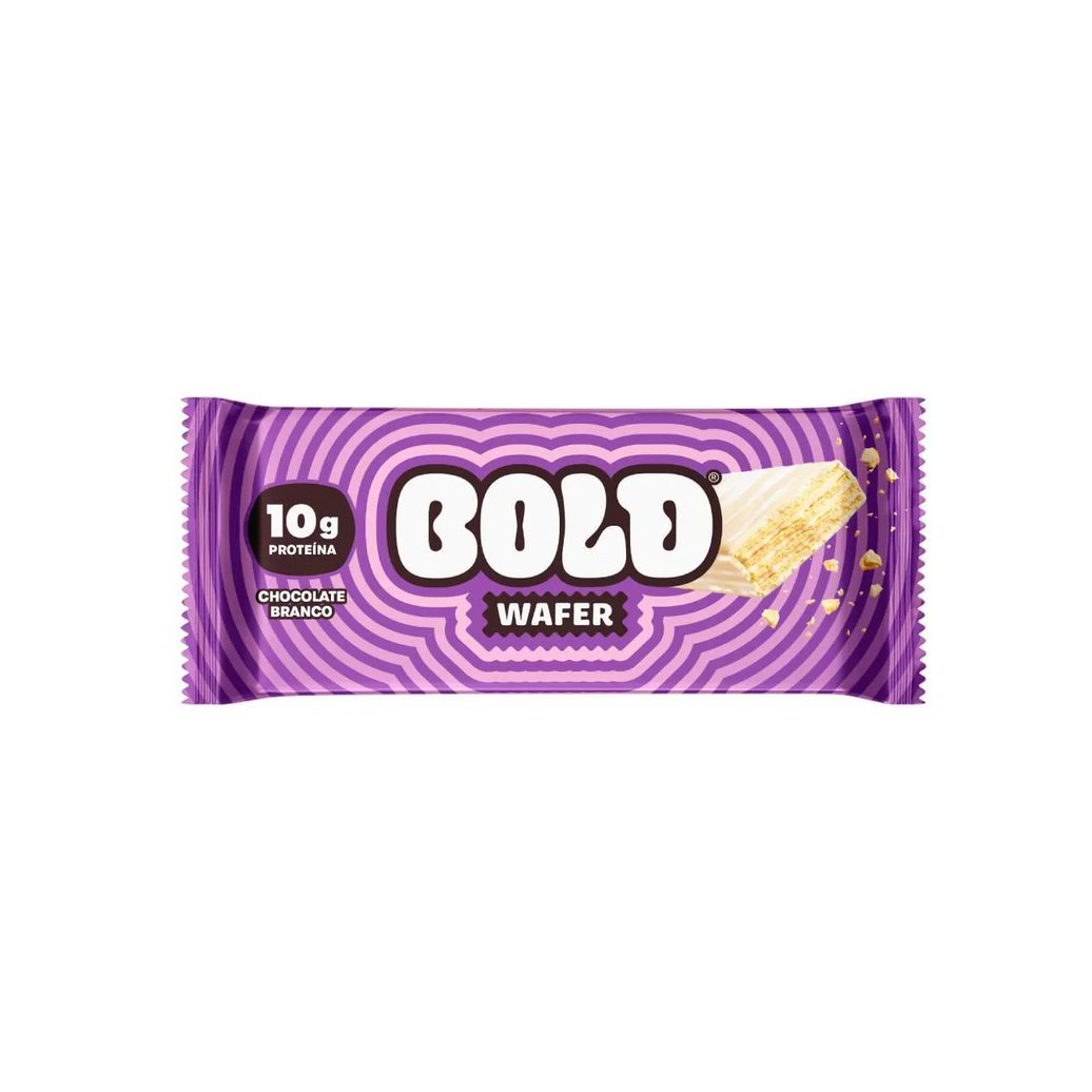 Wafer Proteico Bold Chocolate Branco 40g