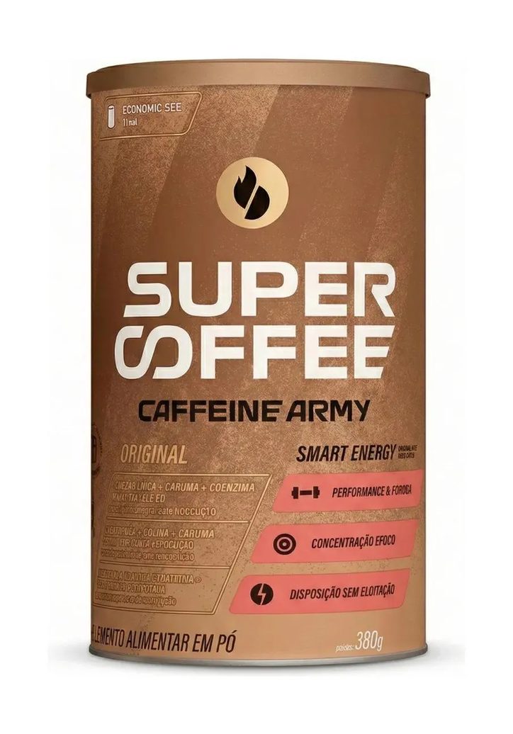 Supercoffee Economic Size Foco e Concentração 380G Caffeine Army Original