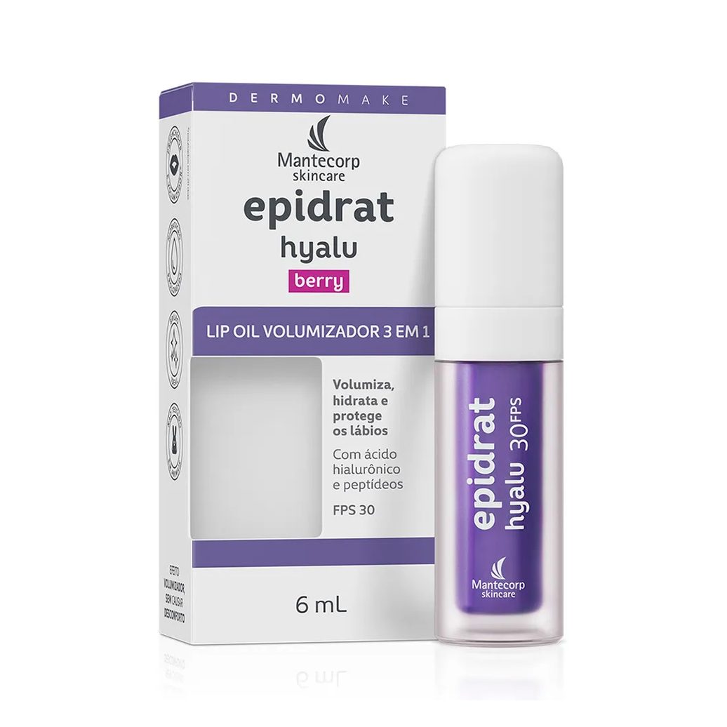 Kit C/ 3 Lip Oil - Epidrat Hyalu Berry