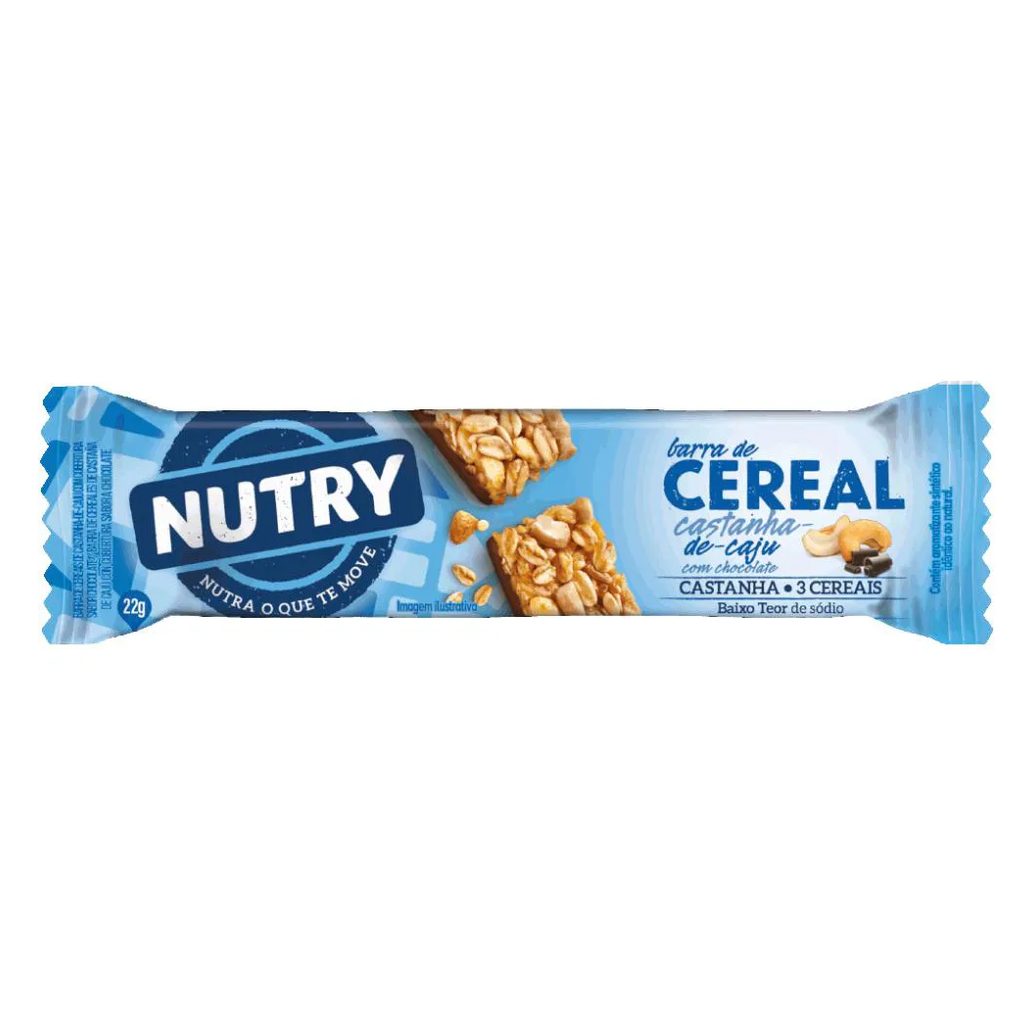 Barra de Cereal (22G) - Sabor: Castanha de Caju com Chocolate
