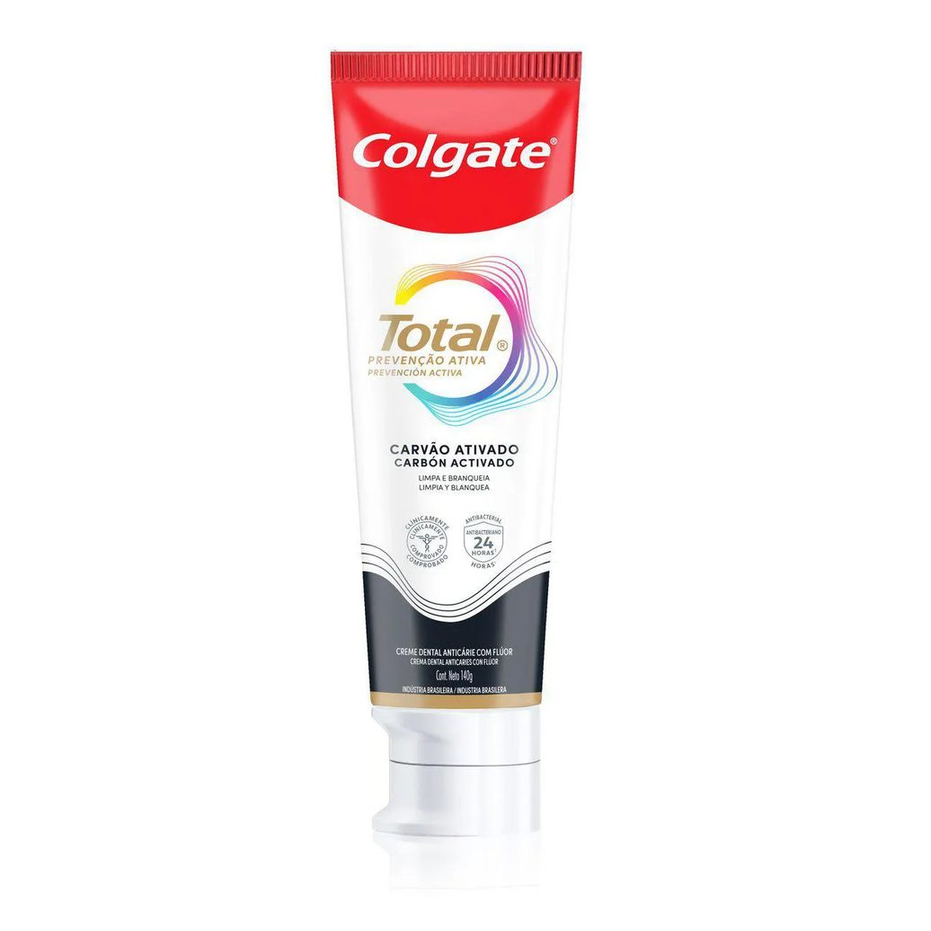 Creme Dental Colgate Total Carvão Ativado 140g