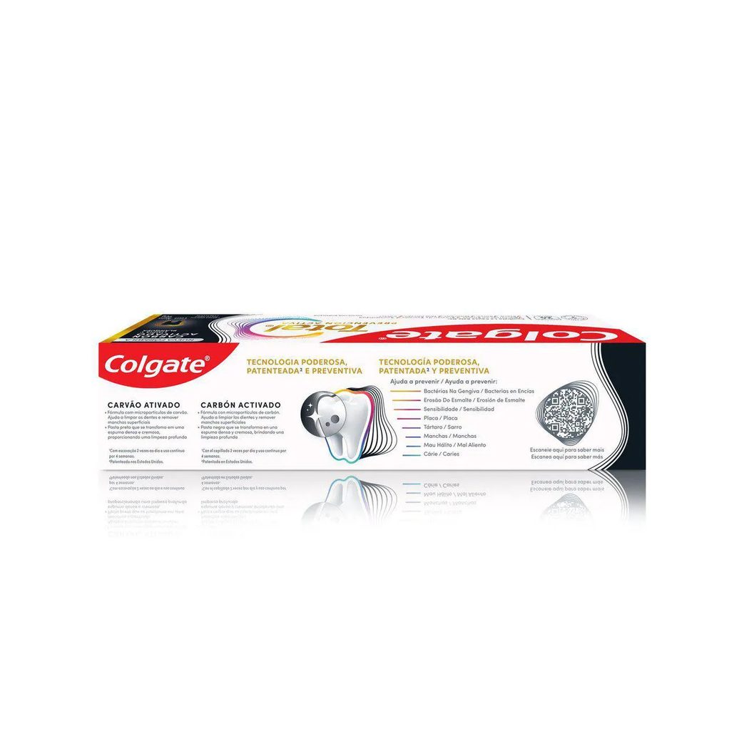 Creme Dental Colgate Total Carvão Ativado 90g