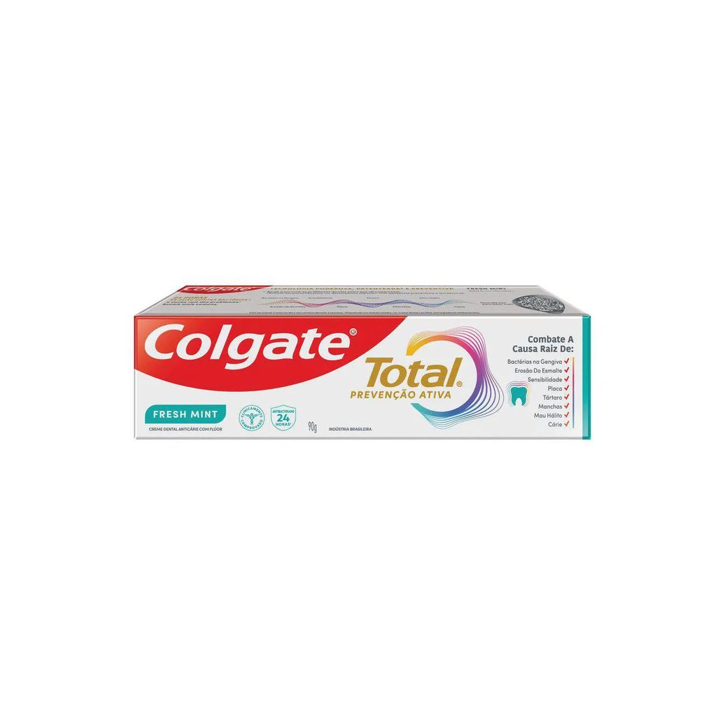 Creme Dental Colgate Total Prevenção Ativa Fresh Mint 90g