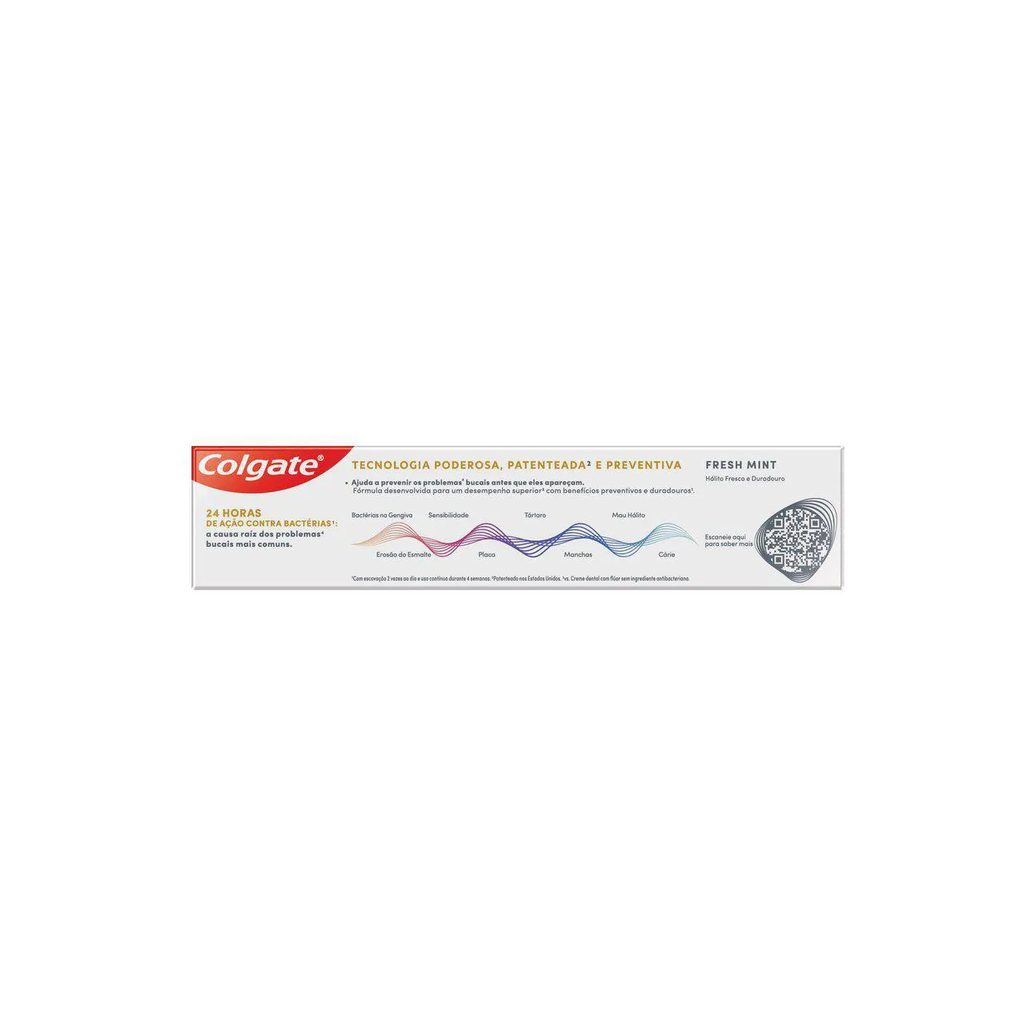 Creme Dental Colgate Total Prevenção Ativa Fresh Mint 90g