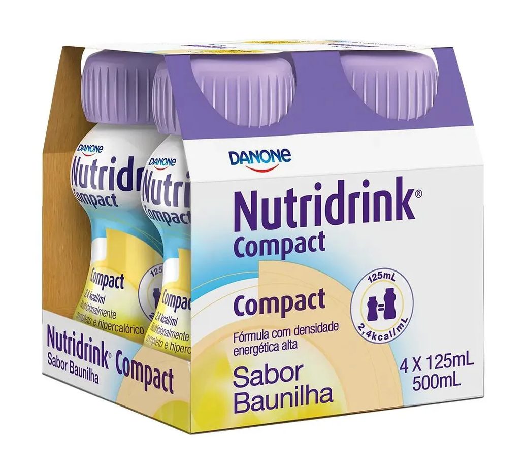 Nutridrink Compact Protein Baunilha 125Ml - Pack com 4 Unidades