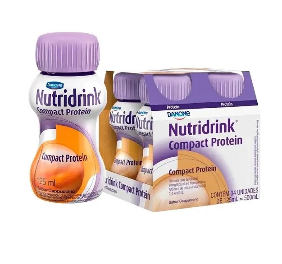 Nutridrink Compact Protein Capuccino 125Ml - Pack com 4 Unidades