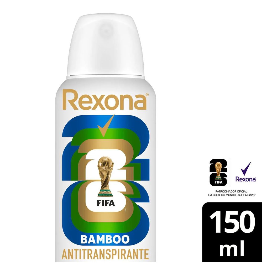 Desodorante Antitranspirante Aerosol Rexona Bamboo Feminino 72h 150ml