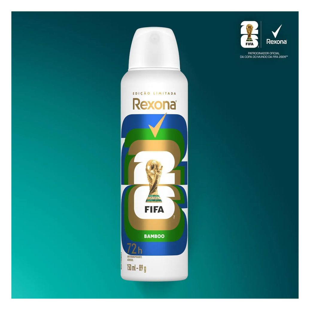 Desodorante Antitranspirante Aerosol Rexona Bamboo Feminino 72h 150ml
