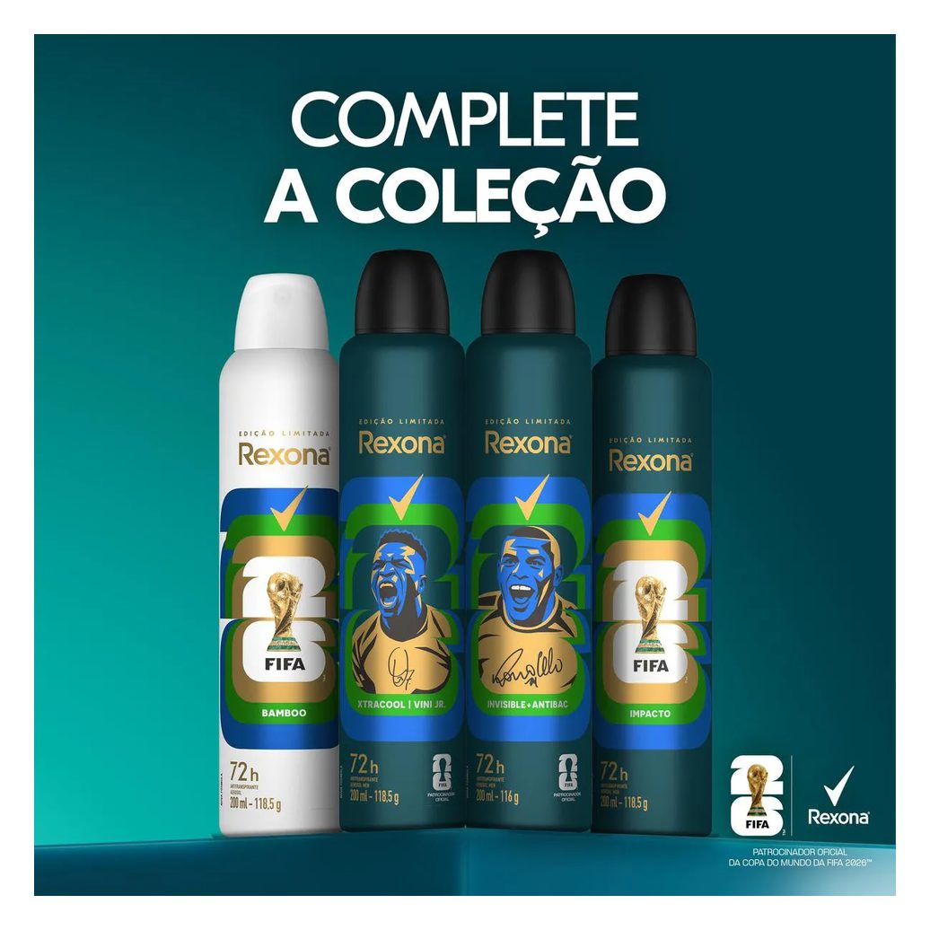 Desodorante Antitranspirante Aerosol Rexona Bamboo Feminino 72h 150ml