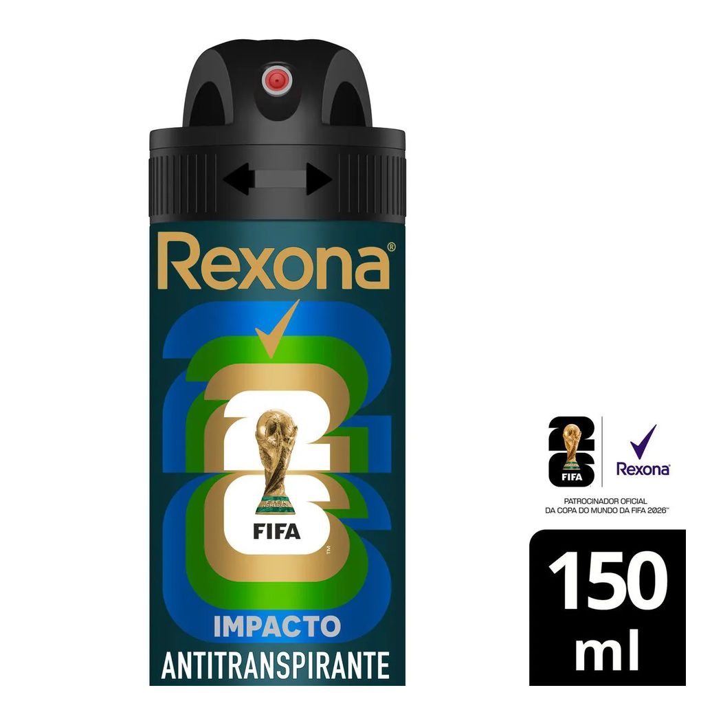 Desodorante Antitranspirante Aerosol Rexona Men Impacto 72h 150ml