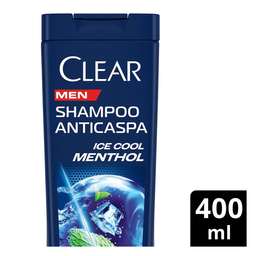 Shampoo Anticaspa Clear Men Ice Cool Menthol 400ml