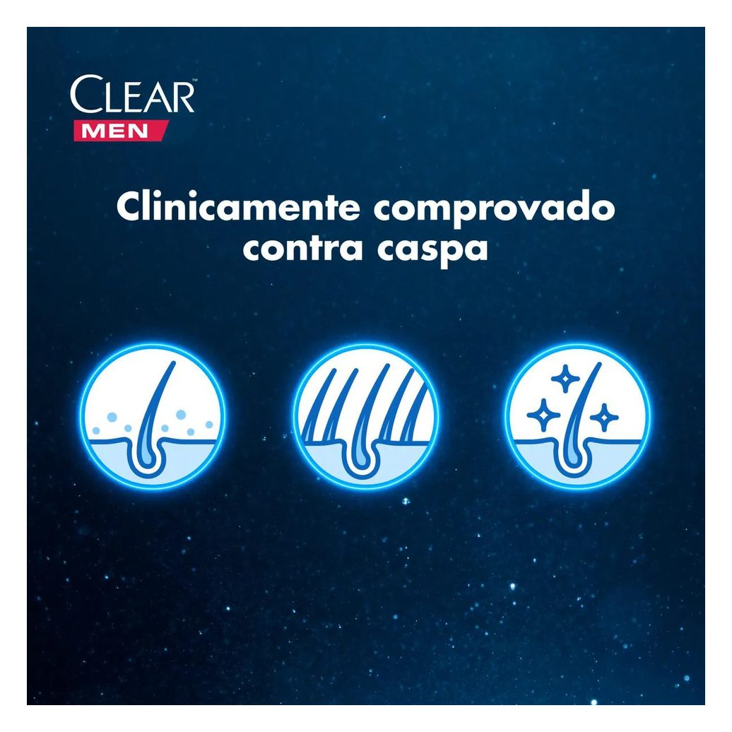 Shampoo Anticaspa Clear Men Ice Cool Menthol 400ml