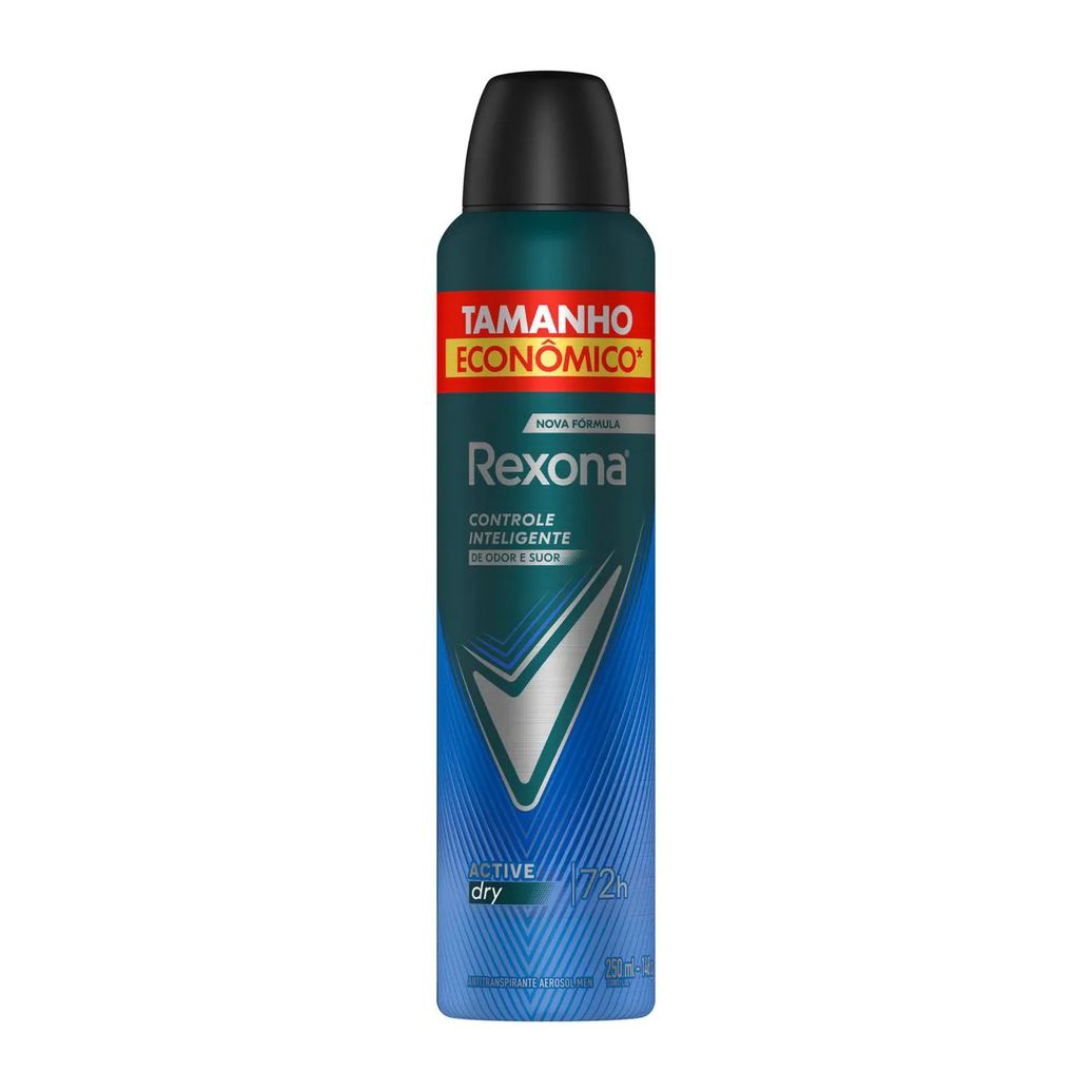 Desodorante Antitranspirante Aerosol Rexona Men Active Dry 72h 250ml