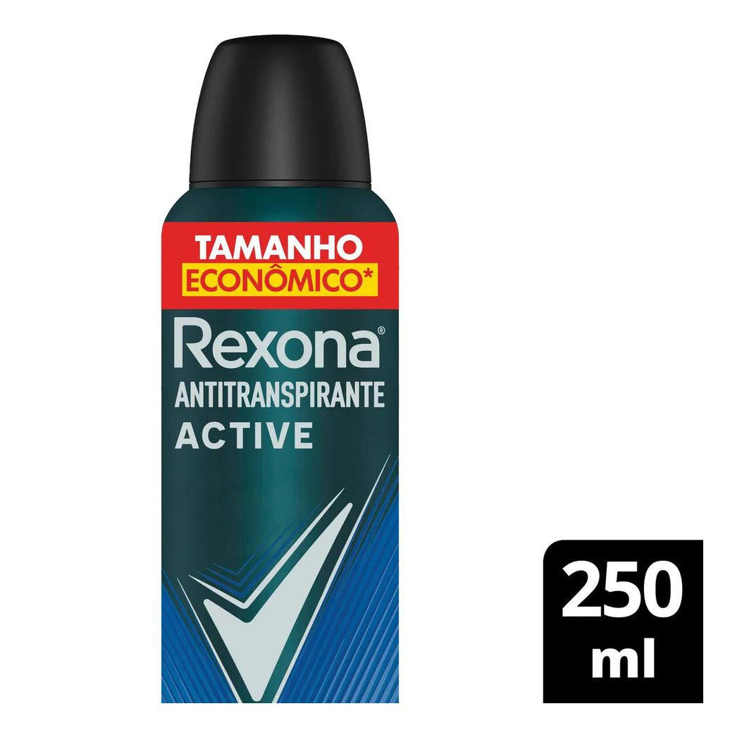 Desodorante Antitranspirante Aerosol Rexona Men Active Dry 72h 250ml